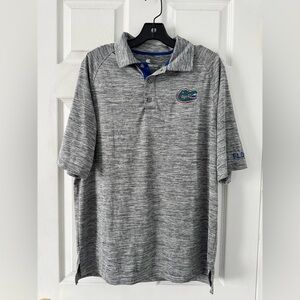 University of Florida Gray Polo with Embroidered Logo